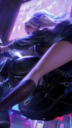 K/Da Akali Motorbike live wallpaper download