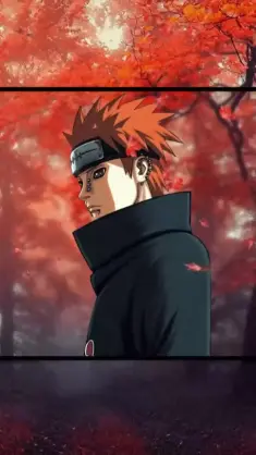 Pain (Nagato) in Leaves live wallpaper download