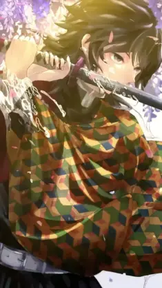Giyu Tomioka With Katana (Kimetsu No Yaiba) live wallpaper download