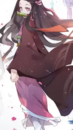 Nezuko's Mysterious Pink Eyes live wallpaper download