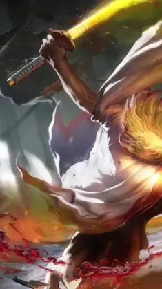 Burning Spirit Rengoku Kyojuro (Kimetsu No Yaiba) live wallpaper download