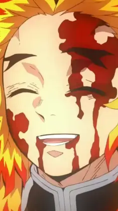 Rengoku Smiling With a Bright Sunrise live wallpaper download
