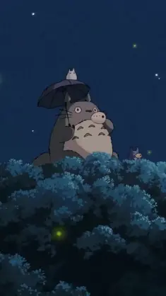 Totoro on Top of a Tree live wallpaper download