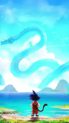 Goku and Shenron live wallpaper download