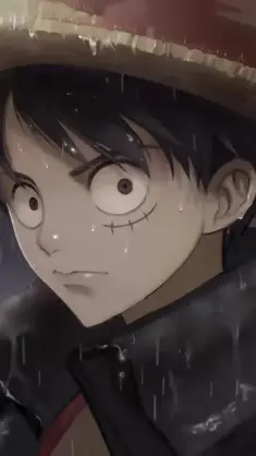 Luffy in the Rain live wallpaper download
