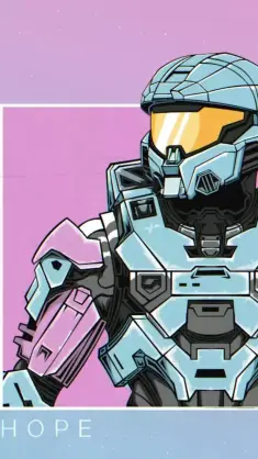 Aesthetic Halo Master Chief live wallpaper download