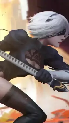 2B's Elegant Combat live wallpaper download
