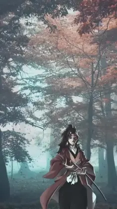 Yoriichi in Forest (Demon Slayer) live wallpaper download