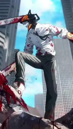 Chainsaw Man Into a Rage live wallpaper download