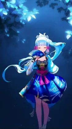 Ayaka's Frosty Elegance live wallpaper download