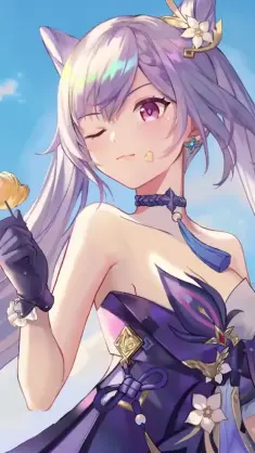 Keqing's Charm live wallpaper download