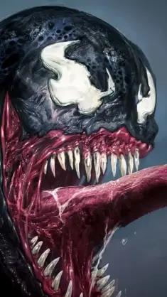 Venom Lunging Towards Spider-Man live wallpaper download