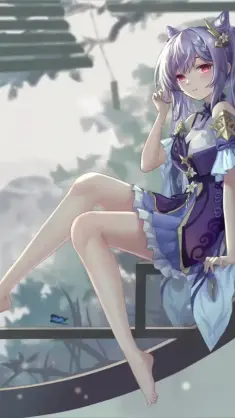 Keqing's Elegant Escapade live wallpaper download
