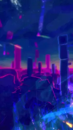 Abstract Cyberpunk City live wallpaper download