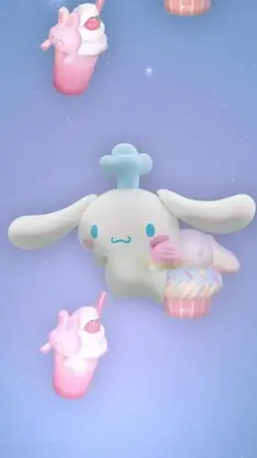 Cinnamoroll Flying in Sweets live wallpaper download