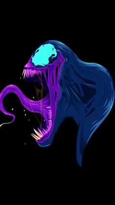 Venom’s Head With Mouth Open live wallpaper download