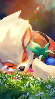 Arcanine and Oddish live wallpaper download
