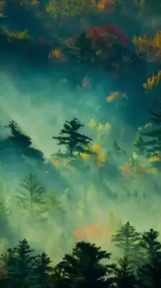 First Fall Day in Forest live wallpaper download