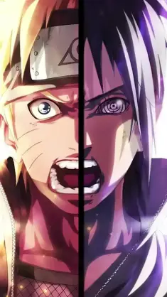 Naruto and Sasuke Angry Face live wallpaper download