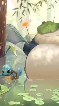 Snorlax With Friends live wallpaper download
