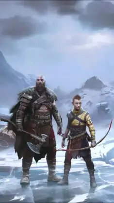 Kratos and Atreus (God of War) live wallpaper download