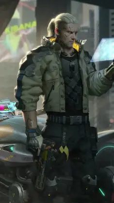 GERALT From CYBERPUNK 2077 live wallpaper download
