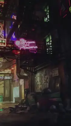 Cyberpunk Chinatown live wallpaper download