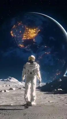 Spaceman Walking live wallpaper download