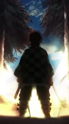 Tanjiro in Forest live wallpaper download