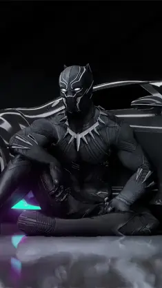 Black Panther Bugatti Chiron La Voiture Noire live wallpaper download