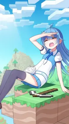 Cute Girl (Minecraft) live wallpaper download