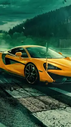McLaren 570S Rolling Wheel live wallpaper download