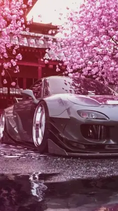 MAZDA RX7 Parked in Tokyo live wallpaper download