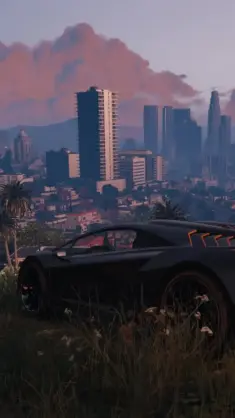 Parked URBAN SPORTS CAR (GTA V) live wallpaper download