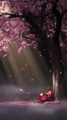 Under the Cherry Tree live wallpaper download
