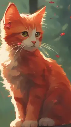 Cat in Autumn live wallpaper download