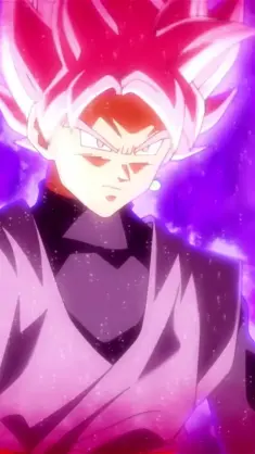 Black Goku Rose Releasing Energy (Dragon Ball) live wallpaper download