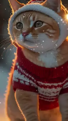 Christmas Cat live wallpaper download