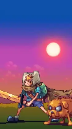 Adventure Time Pixel Art live wallpaper download