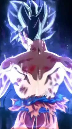 Goku Black Floating With Blue Aura Around live wallpaper download