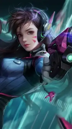 D.Va Overwatch live wallpaper download