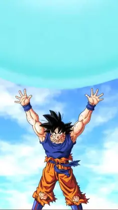 Goku Gathering Energy (Dragon Ball) live wallpaper download