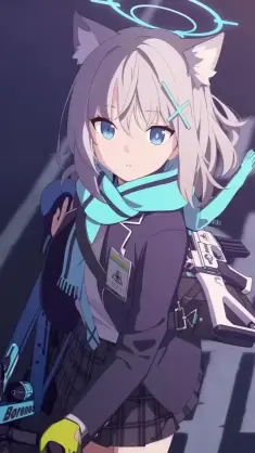 Sunaookami Shiroko (Blue Archive) live wallpaper download