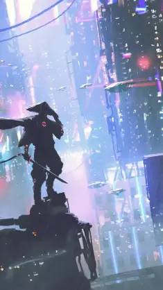Cyberpunk Ronin live wallpaper download