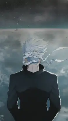 Vampire Satoru Gojo in Mask at Night(Jujutsu Kaisen) live wallpaper download