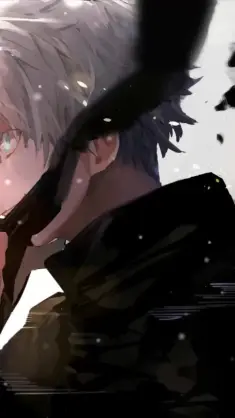Gojo Satoru Holding Black Blindfold (Jujutsu Kaisen) live wallpaper download