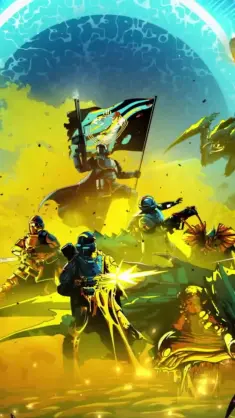 Battle in Helldivers 2 live wallpaper download