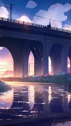 Sunset Bridge live wallpaper download
