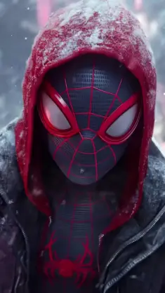 Miles Morales in Snow live wallpaper download