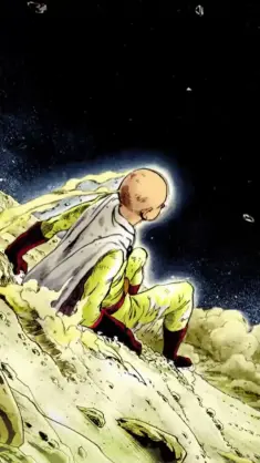 Saitama on the Moon live wallpaper download